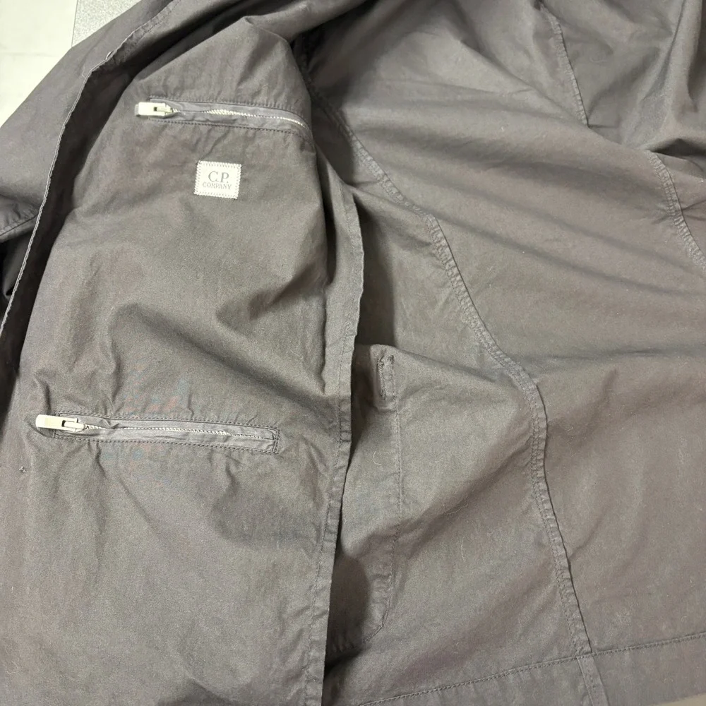 C.P. Company Mens Sport Coat 52 (42‎ US) Black Cotton Nylon 3-Button Made Italy